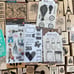 88 wooden rubber stamps