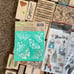 88 wooden rubber stamps