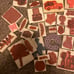 88 wooden rubber stamps