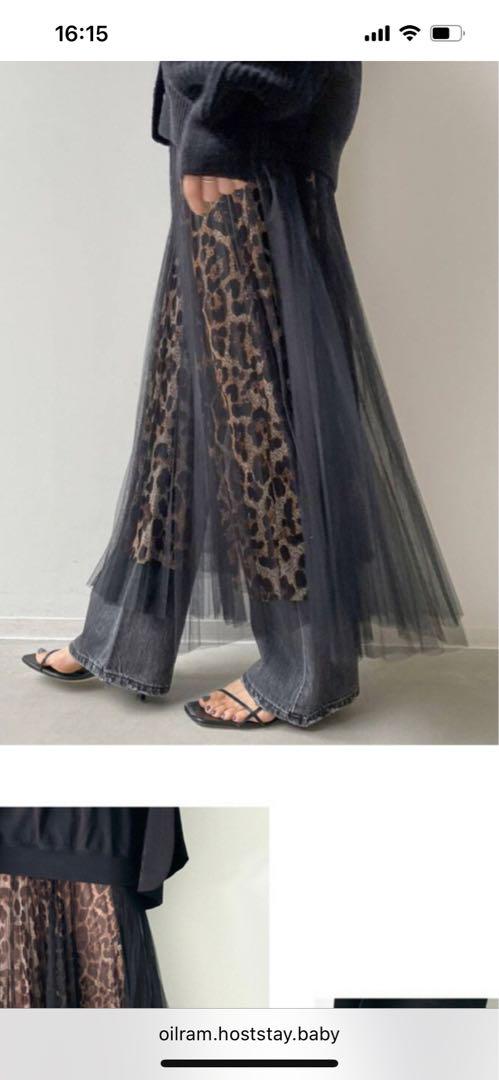 【LOYD FORD/ロイド フォード】 LEOPARD TULE SKIRT セール】【LOYD FORD/ロイド フォード】 LEOPARD TULE SKIRT