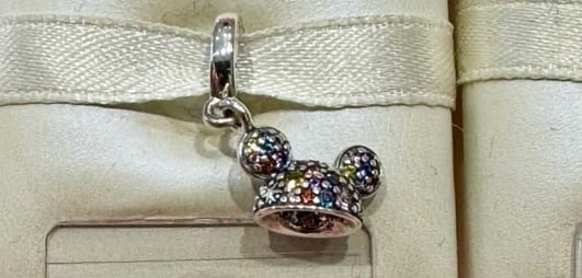 Disney Parks x Pandora Disneyland 70th Anniversary Mickey Ear Hat Charm