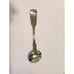 19th C. ENGLISH STERLING SILVER PARTIAL GILT MASTER SALT SPOON, c. 1861