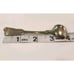 19th C. ENGLISH STERLING SILVER PARTIAL GILT MASTER SALT SPOON, c. 1861