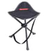 Camping Stool, Black, 2.2 lbs