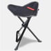 Camping Stool, Black, 2.2 lbs