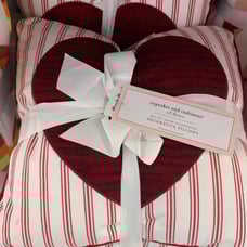 Cupcake and Cashmere Valentine Heart Pillows Set !
