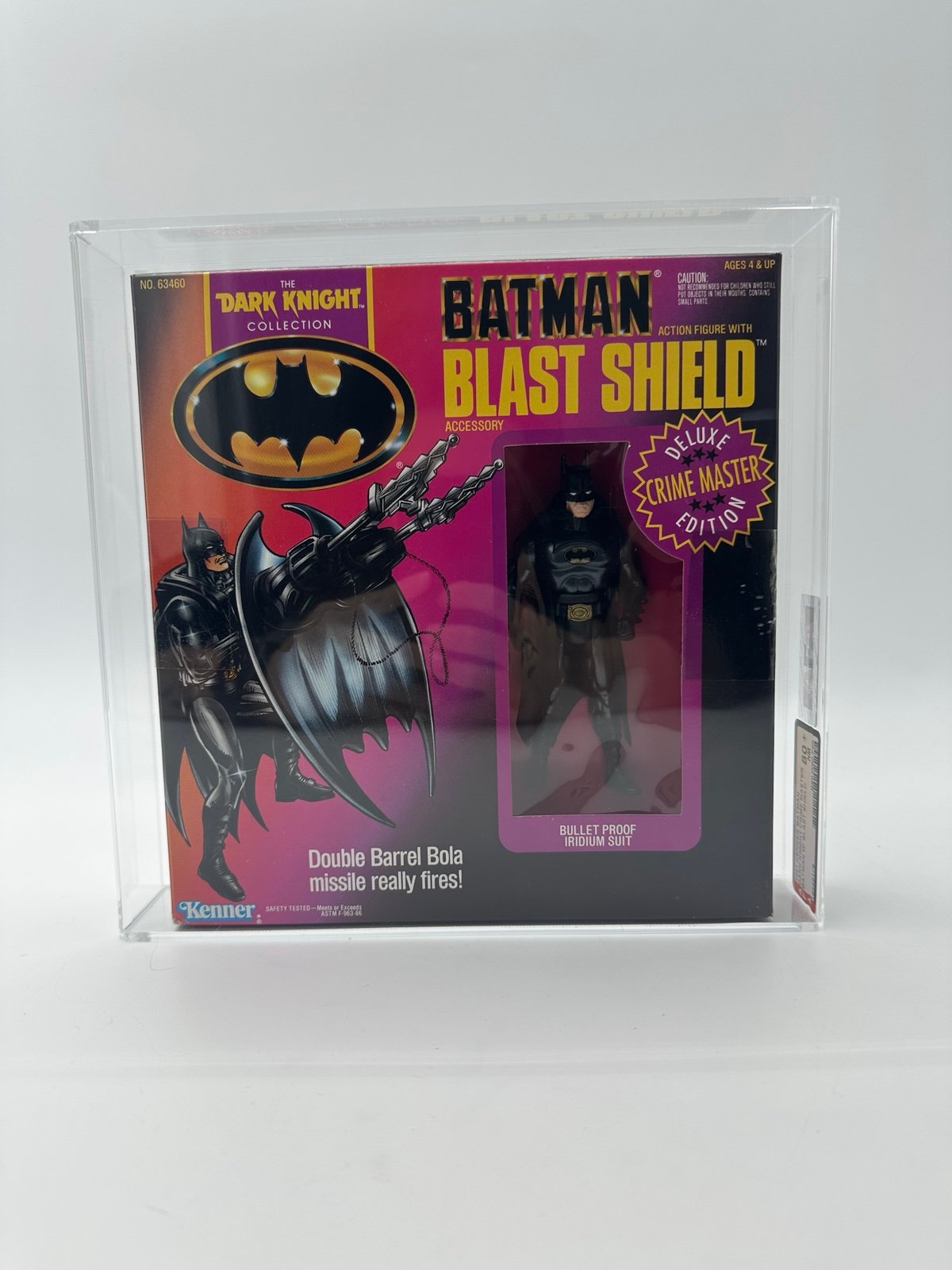 AFA 80+ 1991 Kenner Batman Dark Knight Crime Master Batman W/ blast shield