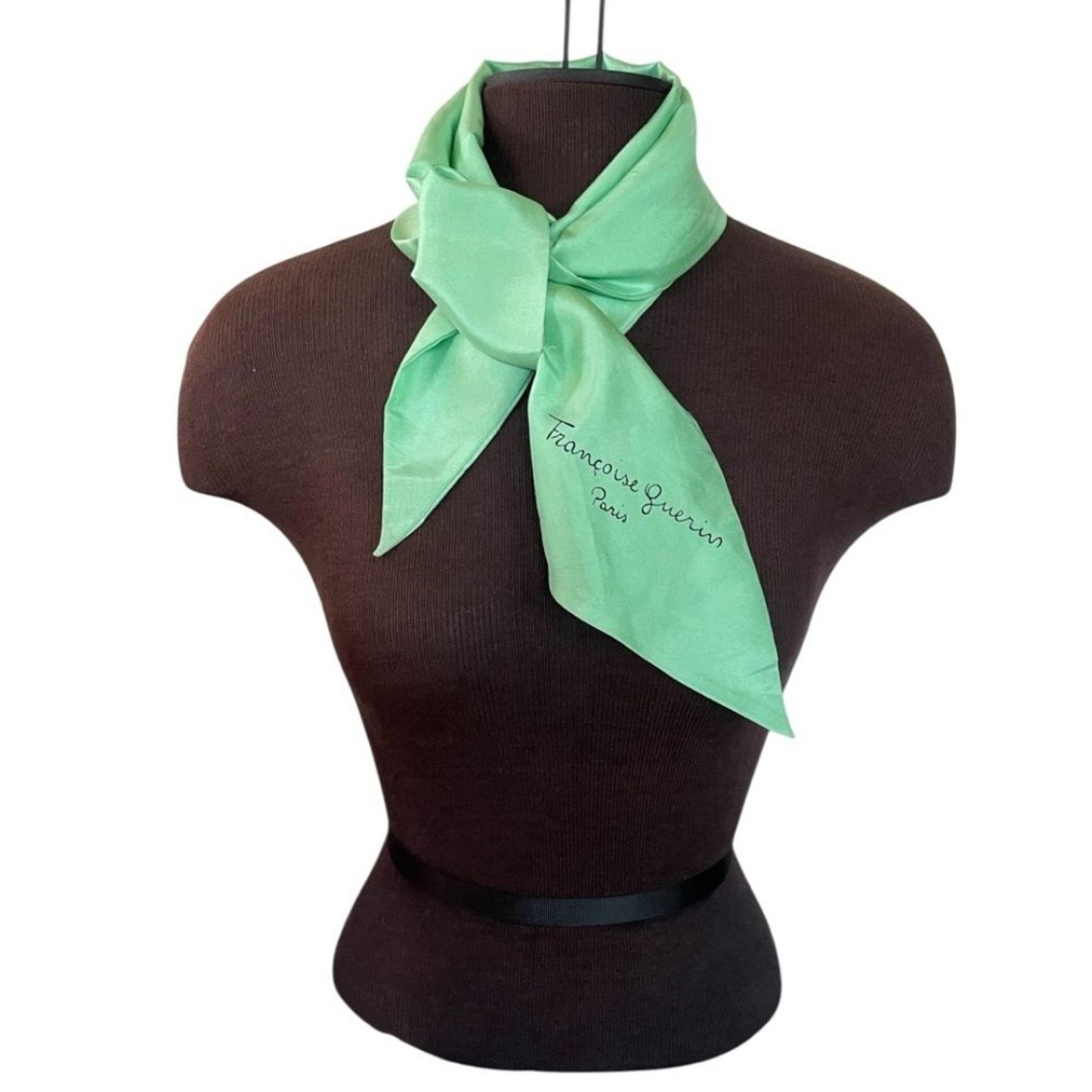 RARE VINTAGE Authentic Made in France Françoise Guerin Designer 100% Silk Scarf