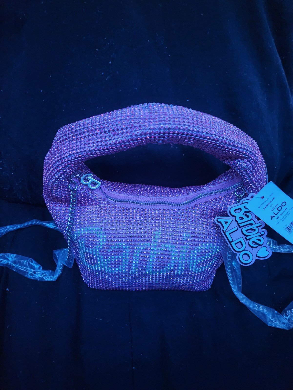 Aldo Barbie rhinestone glam purse