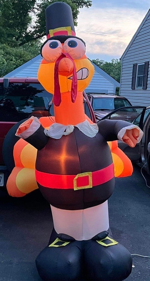 8 foot pilgrim turkey inflatable