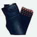 DRIFTWOOD Women’s Colette Embroidered Studded Hem Jeans Size 30
