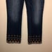 DRIFTWOOD Women’s Colette Embroidered Studded Hem Jeans Size 30
