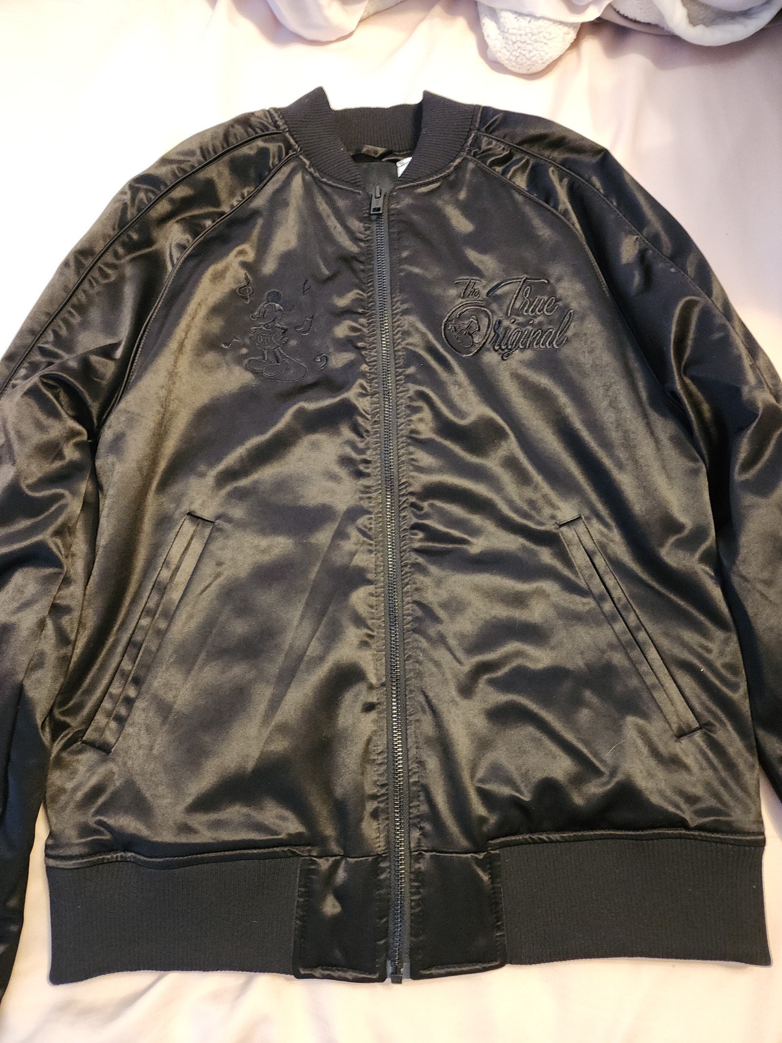 Mickey Mouse black bomber jacket