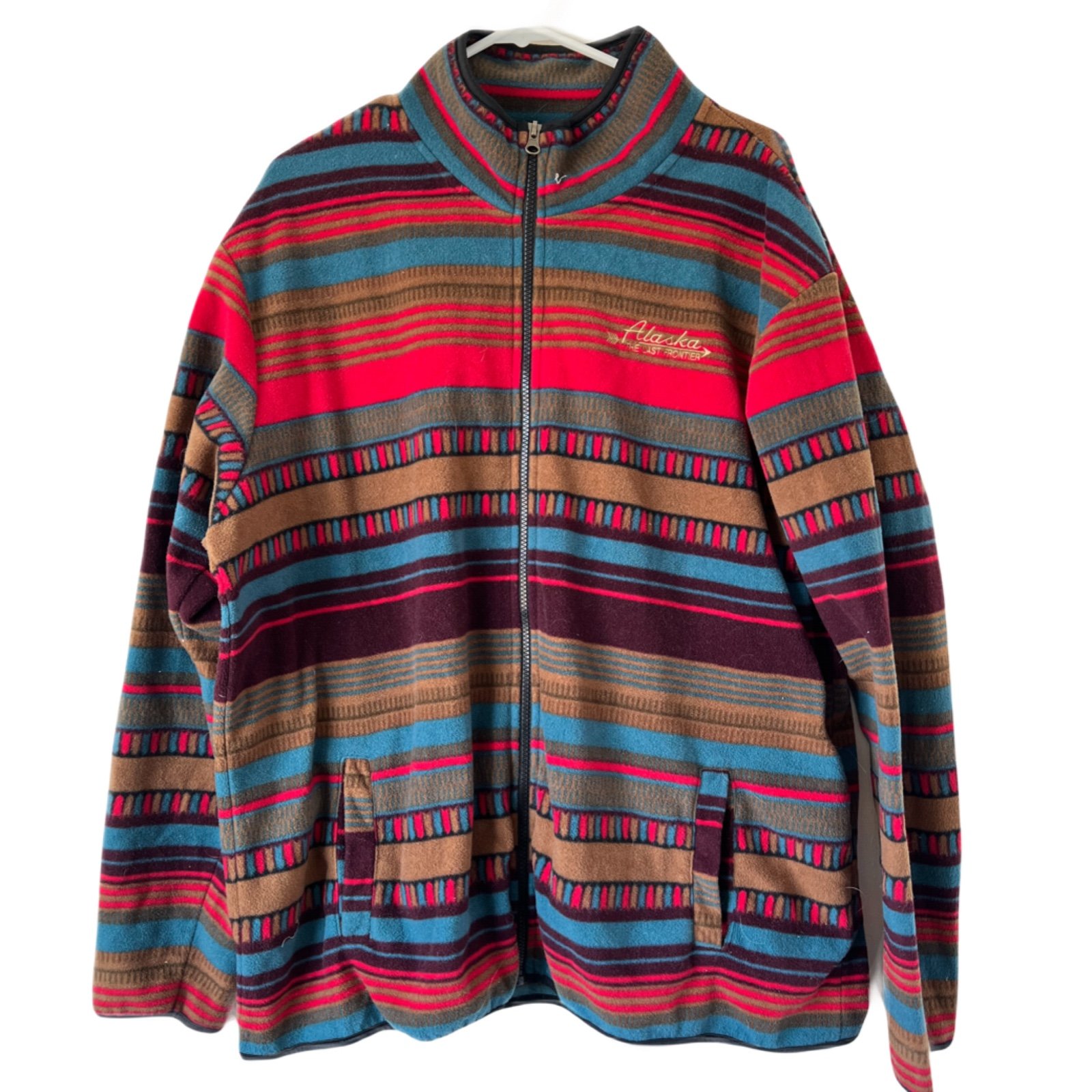 Mens Alaska Vintage Zip Up Size XL