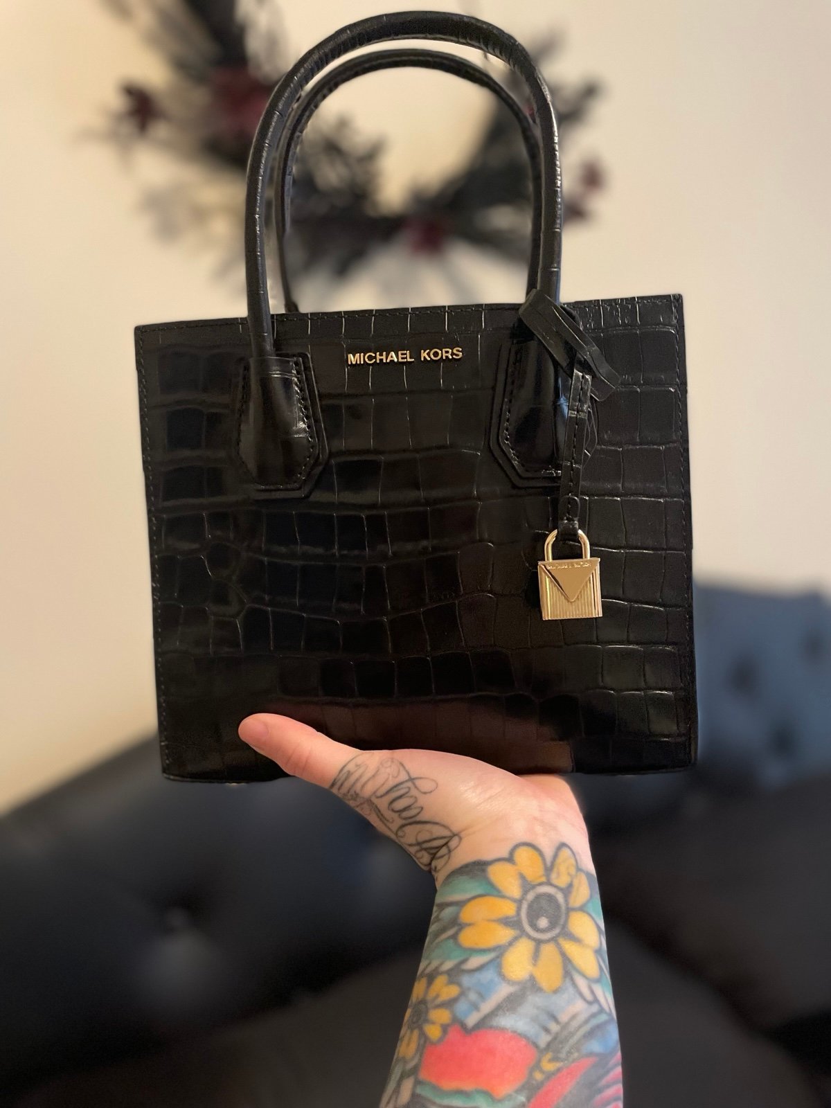Michael Kors Croc Mercer Tote