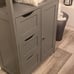 NEW Bathroom Cabinet Organizer with 3 Drawers, 1 Door with 2 Shelves , GRAY