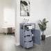 NEW Bathroom Cabinet Organizer with 3 Drawers, 1 Door with 2 Shelves , GRAY