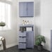 NEW Bathroom Cabinet Organizer with 3 Drawers, 1 Door with 2 Shelves , GRAY