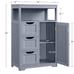 NEW Bathroom Cabinet Organizer with 3 Drawers, 1 Door with 2 Shelves , GRAY