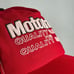 VTG Motorcraft Three Stripe Trucker Hat 70s Red Mesh Snapback made in USA Cars