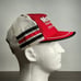 VTG Motorcraft Three Stripe Trucker Hat 70s Red Mesh Snapback made in USA Cars