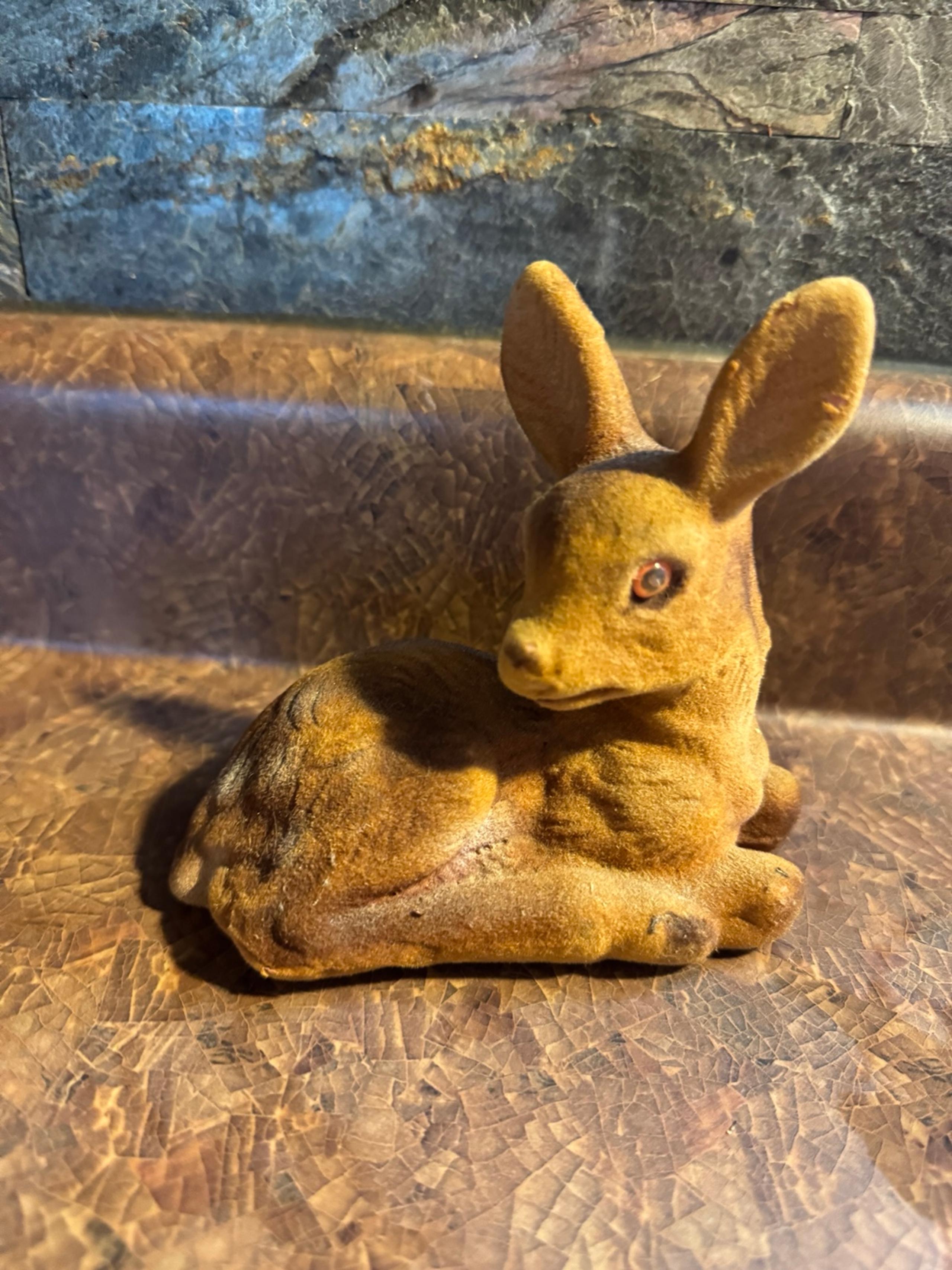 Velour coated Fawn MCM decor rare