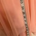 Iefiel Dance costume lyrical leotard dress mesh pink drape rhinestone adult S