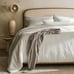 BOLL & BRANCH 3 Piece Signature Cotton Comforter White Set King Cal King NEW