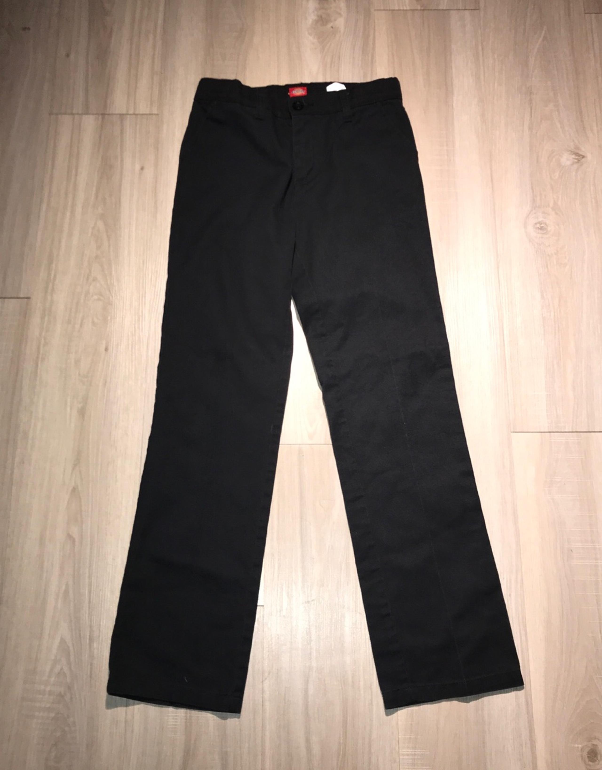NWOT Dickies Black Slacks Junior Girls Size 14