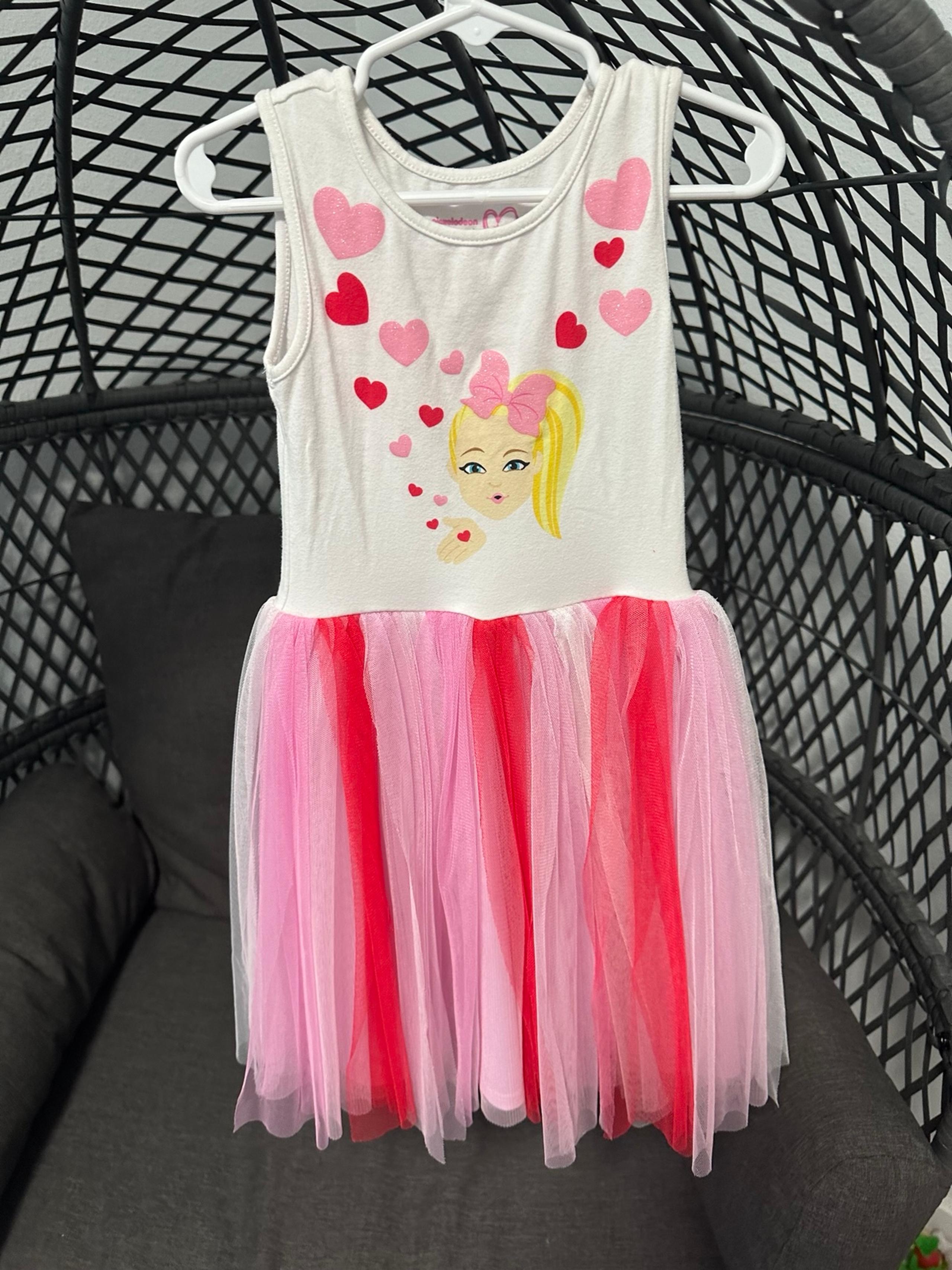 Girl’s JoJo Siwa Hearts Dress Sz XS 4-5