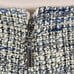 Rebecca Taylor NWT Tweed Ruffle Pencil Skirt Size 8 Gray Blue Preppy Career