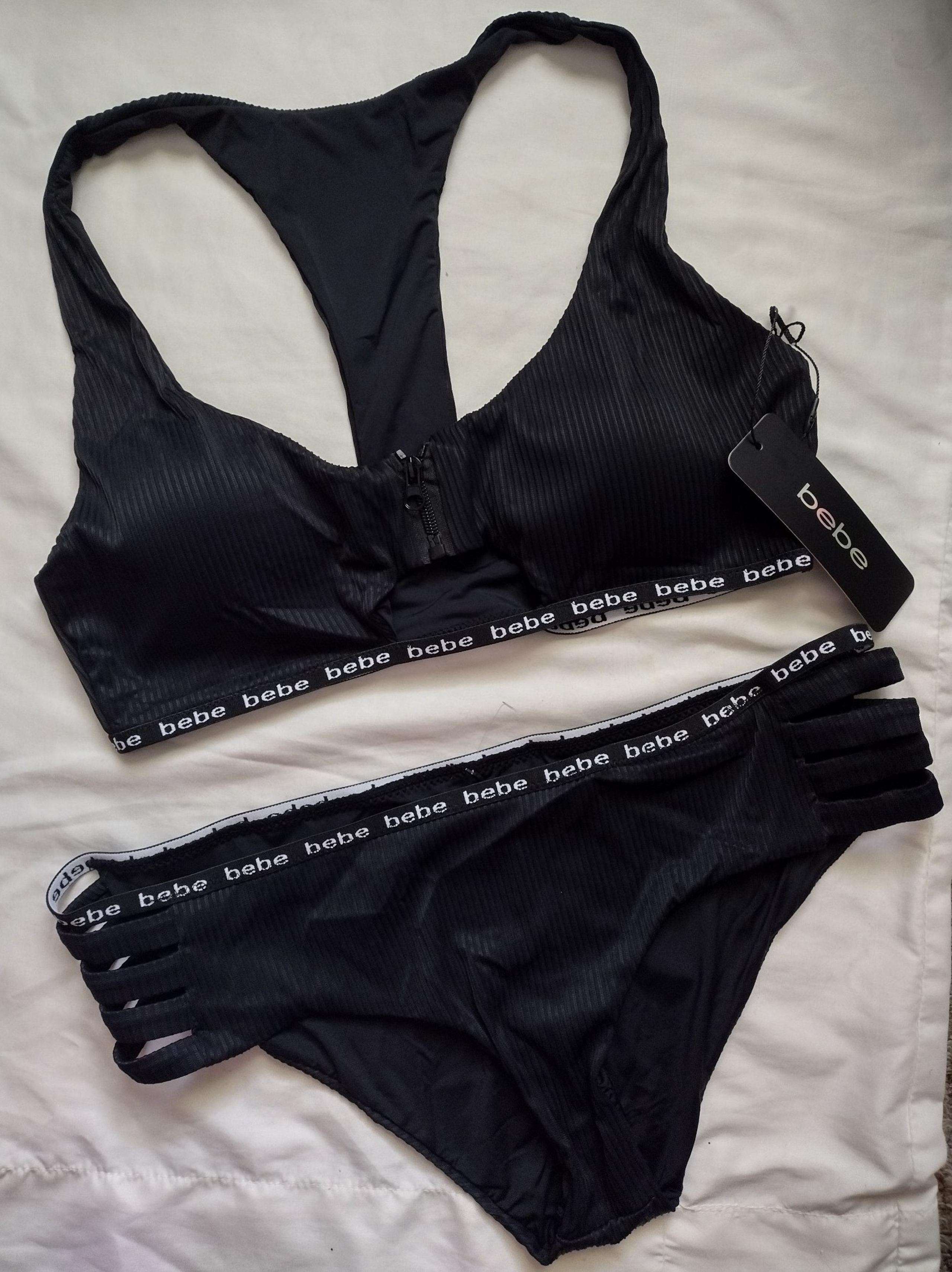 BEBE Black 2 piece Bikini set-Size XL
