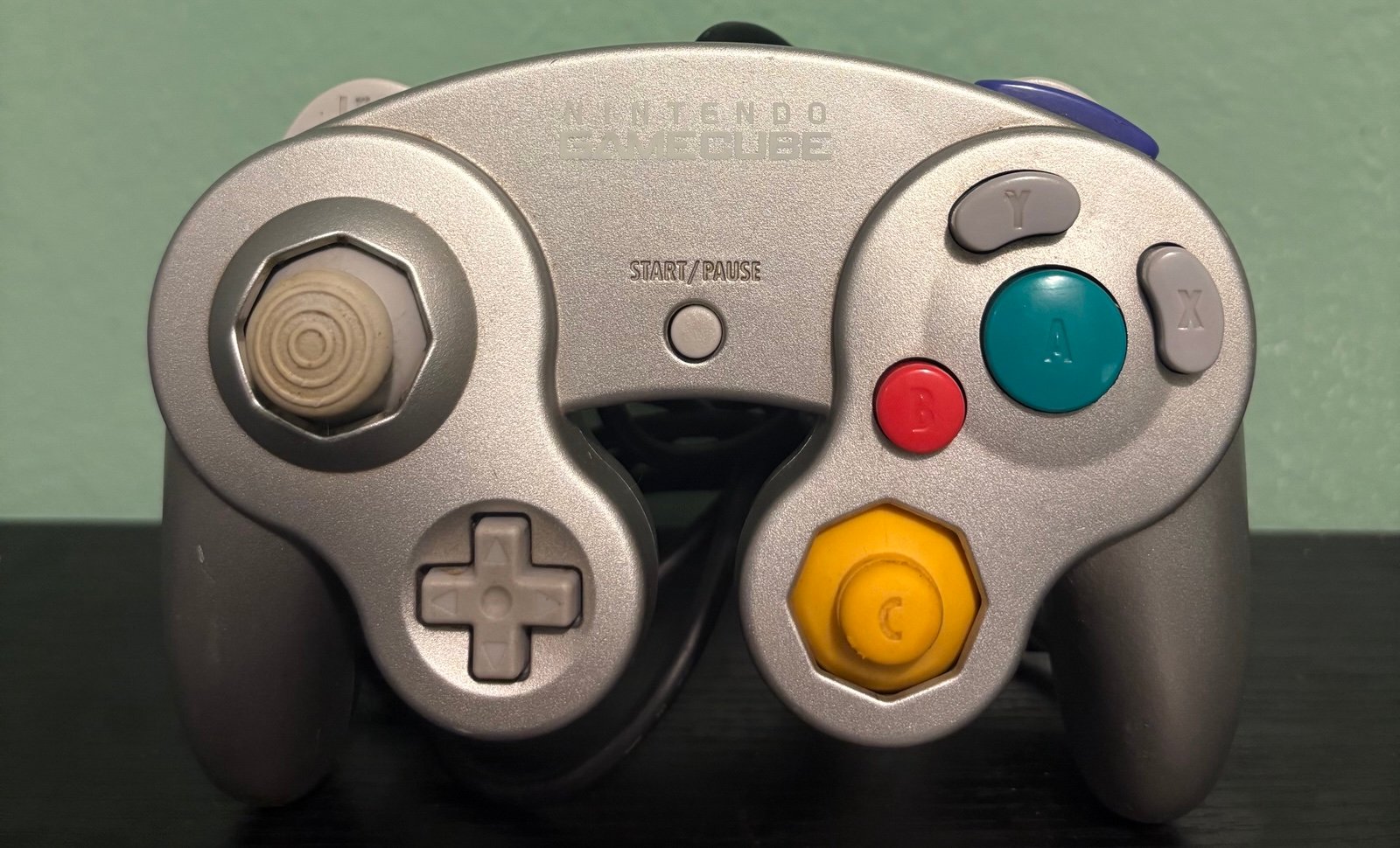 Nintendo GameCube Official OEM Platinum Silver Controller Wired
