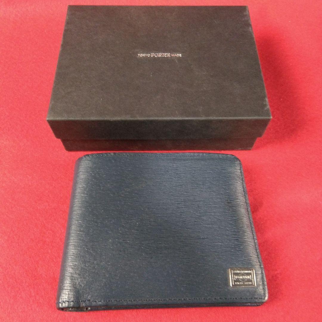 PORTER Bifold Wallet Navy Black