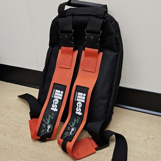 Brand New illest Bride Red Harness Detachable Adjustable Shoulder Strap Backpack