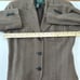Lauren Ralph Lauren Herringbone Wool Suit Set Blazer Pants Womens Petite Size 10