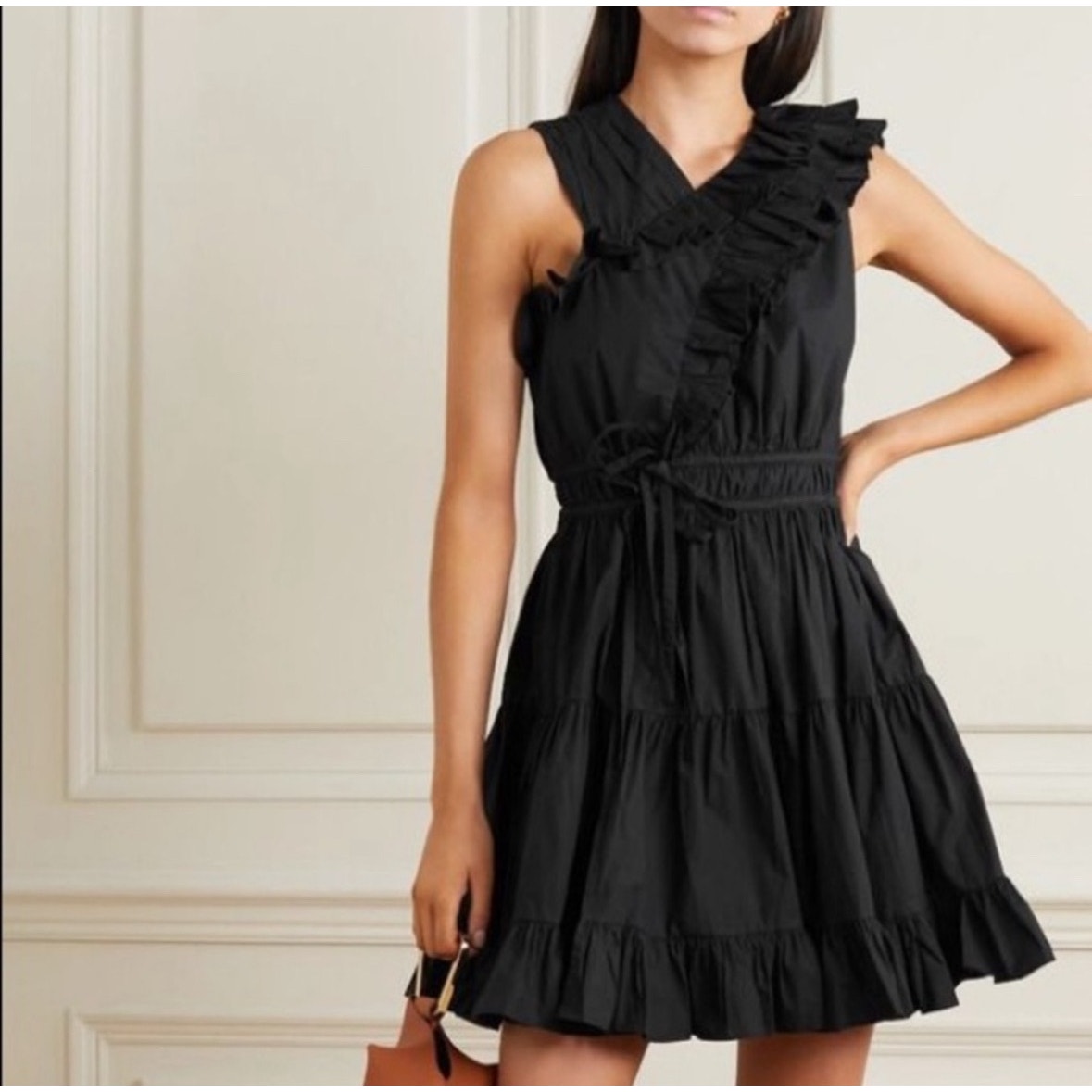 Ulla Johnson Iliana Mini Dress in Noir Size 6
