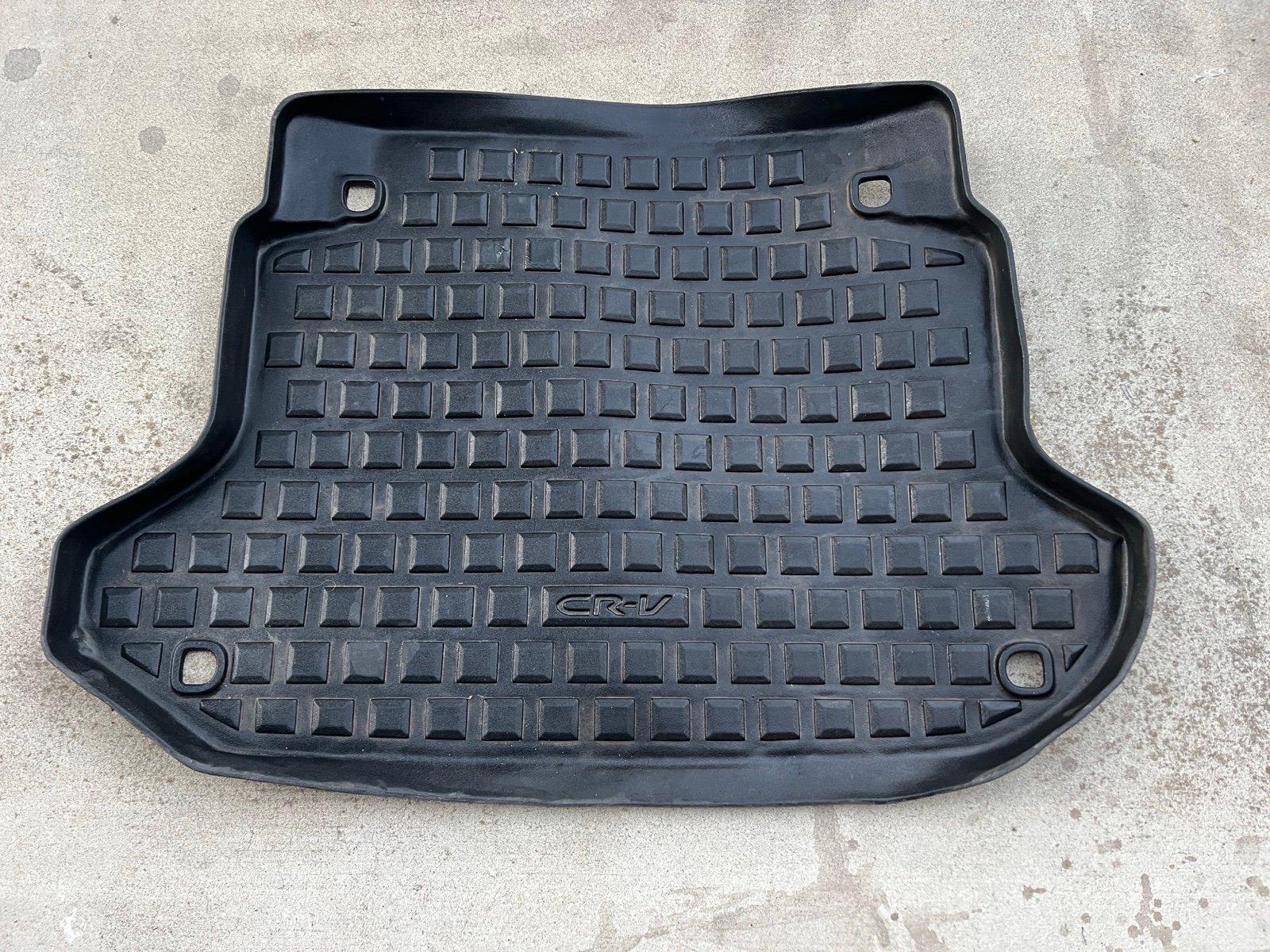 RARE OEM 2002-2006 Honda CRV Rear Trunk Rubber All Weather Floor Mat Liner Black