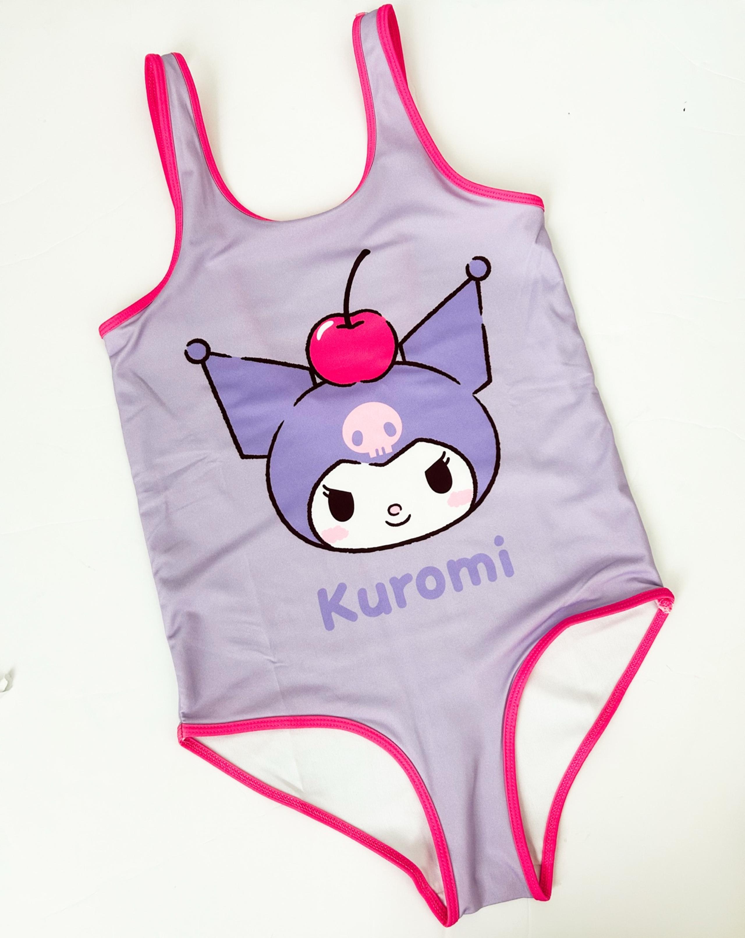 Girls Zara Kuromi Sanrio One Piece Swimsuit Size 11/12