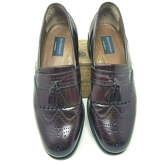 Bostonian Shoe 10.5 M burgundy Leather