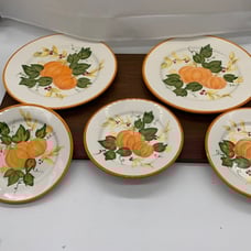 mesa pumpkins dishes 2 dinner plates 3 salad plates