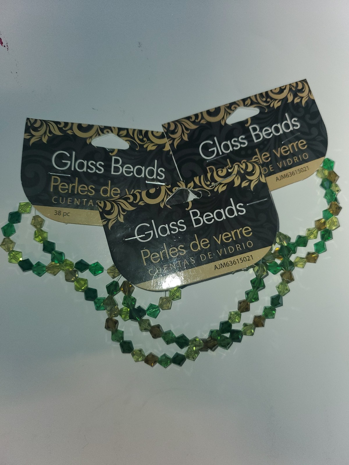 Cousin bicone glass beads