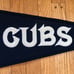 Chicago Cubs 1908 Replica Cooperstown Winning Streak Wool Blend Pennant