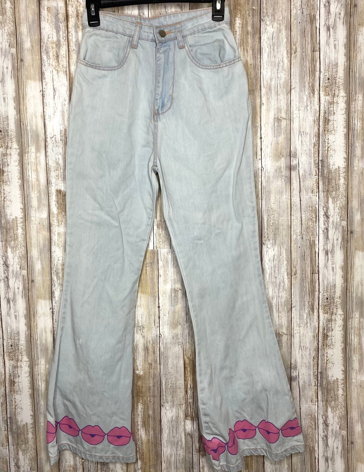 DAISY STREET X BRATZ VINTAGE FIT FLARE JEANS IN LIGHT WASH DENIM Size 6 RARE