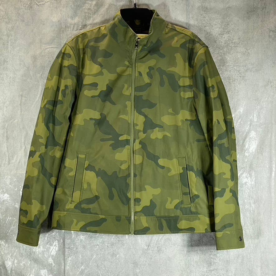 MICHAEL MICHAEL KORS Men s collection Smokey Olive Camo Full Zip 3 in 1 Track Jacket SZ