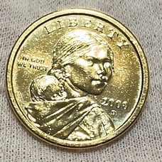 2000 D Sacagawea dollar