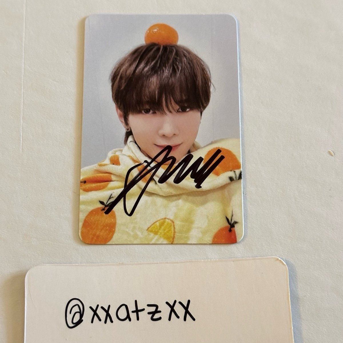 ateez yeosang signed photocard