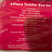 4pieces Peppa pig toddler bed set