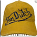 VON DUTCH STRAPBACK HAT WASHED MUSTARD DISTRESSED