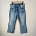 Levi’s 517 1969 Bootcut Cropped Distressed Orange Tab Jeans Heat Stroke Wash
